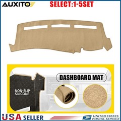 Fit 1999-06 Chevy Silverado WT GMC Sierra Anti-UV Dashboard Cover Mat Beige 1-5X