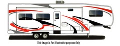 RV, Trailer Hauler, Camper, Motor-home Large Decals/Graphics Kits 28-k-1