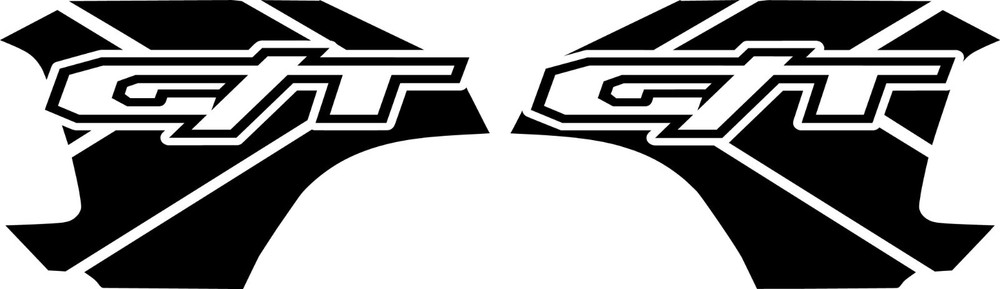 COMPATIBLE WITH DODGE RAM GT BED GRAPHICS VINYL DECALS BEDSIDE REAR