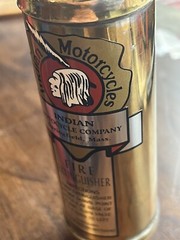 Presto Fire Extinguisher decal Indian Motorcycles Vinyl Reproduction 1