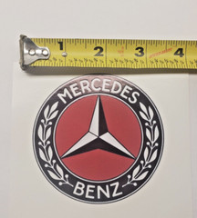 Mercedes benz 3. in. Round sticker only 2.99 discounts if you buy 2 or more!
