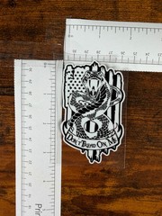 American Flag Don’t Tread on me (Black and White) decal sticker