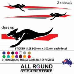 900mm Stripes with Kangaroo Vehicle Boat RV Campervan Caravan Motorhome D 9