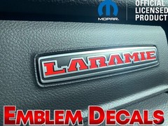Ram 1500 DT LARAMIE Dash Emblem Decal Overlay Decal 2025 2026