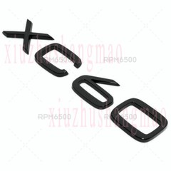 For Volvo + XC60 B5 Rear Trunk Lid Letter Badge Nameplate Emblem Gloss Black 3P