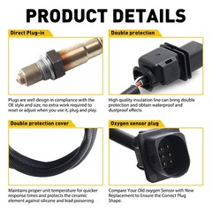 1/2Set Up+Downstream Oxygen Sensor Fits 2012-2014 Kia Rio 2012-2015 Kia Soul 1.6