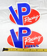 PAIR Lg 6″ Original VP Racing Fuel Race Sticker Decal LOT OF 2
