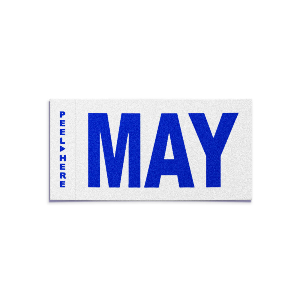 MAY – California License Plate YOM Month Sticker – CA DMV Registration Tag