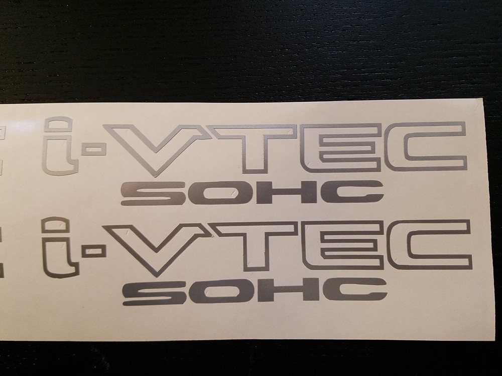2x i-VTEC SOHC ivtec 5.5″ Wide emblem Vinyl Sticker Honda Civic Decal Drift JDM