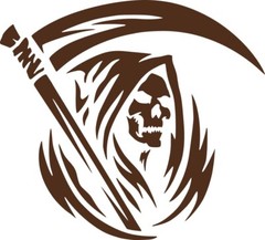 Grim Reaper Die Cut Vinyl Decal Truck Car Sticker Laptop Window
