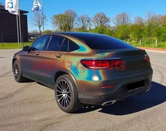 Laser Flip Gloss Gray Metallic Glossy Rainbow Holographic Vinyl Wrap Sticker