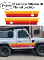 Landrover Defender 90 series Sunset Graphics