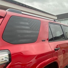 2Pcs American Flag Rear Side Window Decals Wrap For 2010-2022 Toyota 4Runner USA