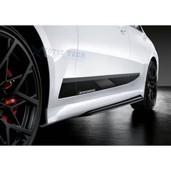 Glossy Black Pre-Cut Car Side Door Skirt Left + Right Strip Stickers For BMW G20