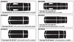 Racing Rally Stripe Fits: 2016 2018 Camaro Vinyl Graphic Decals RS SS 3M Film