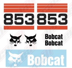 Bobcat 853 Skid Steer Set Vinyl Decal Sticker – Aftermarket