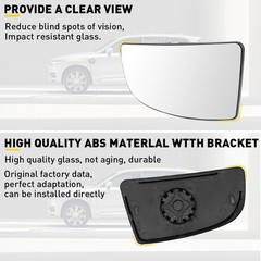 2/4X Mirror Glass Lower Convex Passenger & Driver Side for Ford Transit 150 250