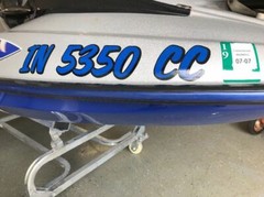 BOAT NUMBER STICKERS NOT A KIT REAL DEAL JET SKI, SEA DOO, HULL, ID, VESSEL