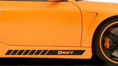 Drift side body stripes decal racing jdm vinyl car doors bumper set of 2
