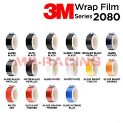 3M 2080 Gloss Racing Stripes Vinyl Wrap Rally Decal Sticker Hood Roof 10FT/20FT