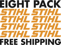8 PACK STIHL CHAINSAW TOOLS DECAL STICKER VINYL TOOL BOX TRUCK WINDOW FREE SHIP