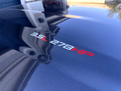 3.5L 278 Horsepower Hood Cowl Stickers, fits 2016-2023 Toyota Tacoma