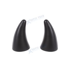 2Pcs Black 3D Devil Bull Horn Sticker Decal For Honda Accord Civic Acura TSX TLX