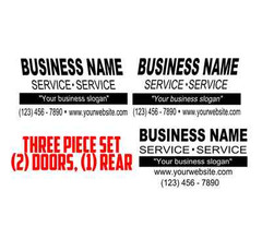 Custom Business Decal Set Van Truck Door Rear Vinyl Decal Sticker Lettering