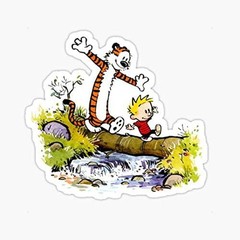5″ Calvin and Hobbes Bill Watterson Vinyl Bumper Sticker