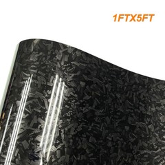 Ultra Gloss PET Liner Black Forged Composite Carbon Fiber Vinyl Wrap Air Release