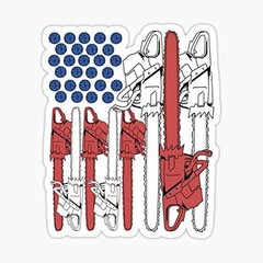 5″ Woodworking Men Lumberjack Gifts Arborist Chainsaw Vinyl Bumper Sticker