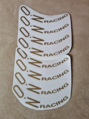 8pcs Oz Racing Wheels Sticker Gold Vinyl Decal