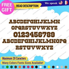 Sticker Vinyl Regular Custom Text Name Cowboy Fonts Lettering Die Cut Decals 651