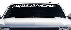 2 compatible Avalanche Front Windshield Decal Fits Chevy Avalanche3.5″ x 36″