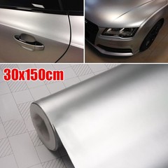 Chrome Metallic Vinyl Film Wrap Sticker Bubble Decals 30*150cm Accessories