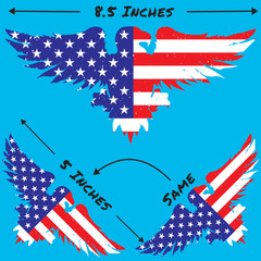 Stickios American Flag Eagle Decals – Made in USA