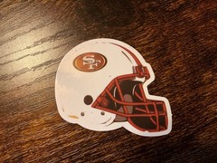Motorcycle Sticker for Helmets or toolbox #13,109 NFL San Francisco 49ers