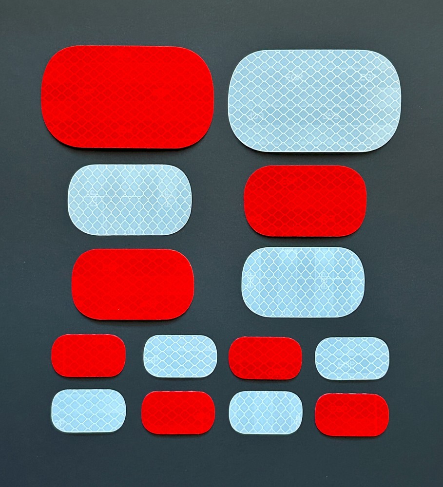 Rectangle 3M Reflective Stickers Decals Reflector Pack Mailbox Truck Trailer