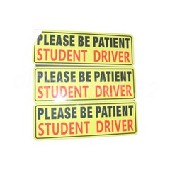 3 Pcs Bumper Sticker Car Decal Student Driver Magnet Car Signs Please Be Patient