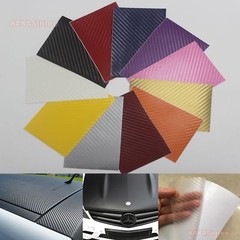 8cm x 12cm Testing Sample Car 3D Carbon Fiber Vinyl Wrap Sticker Sheet Film – CF