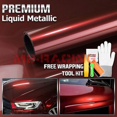 ESSMO PET Liquid Metallic Dragon Blood Red Car Vinyl Wrap Decal Like Paint