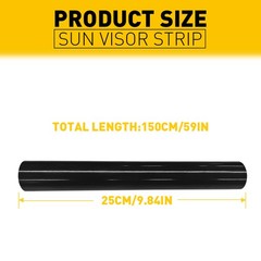 Car Window Sun Visor Strip Tint Film Windshield Front UV Shade DIY Decal Banner
