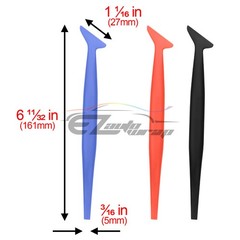 Micro Squeegee 3 Hardness Flexible Tuck Tools Car Window Tint Vinyl Wrapping Kit