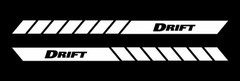 Drift side body stripes decal racing jdm vinyl car doors bumper set of 2