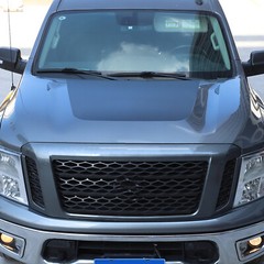 Black Car Front Hood Decal Decorative Sticker Vinyl For Nissan Titan 2016-23 US