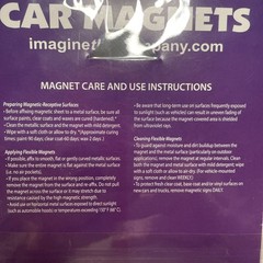 Imagine This Caution Baby On Board Car Refrigerator Magnet Yellow 5”x5″ New