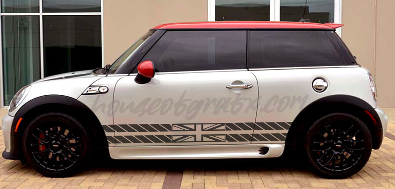 Union Jack Flag Rocker Strobe Stripes fit Mini Cooper Countryman Coupe Clubman S