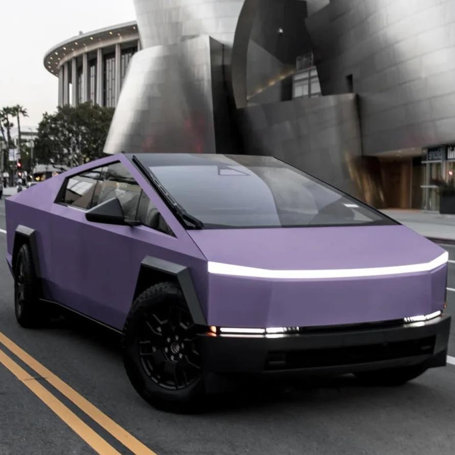 Cybertruck PreCut PPF Paint Protection Film Provence Purple Wrap Color Change