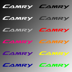 4x Door Handle Decal for Camry 2012-2017 Toyota TRD LE XLE SE XS