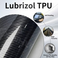 7D Premium Super Gloss Carbon Fiber Vinyl Film Wrap Bubble Free Air Release 6D